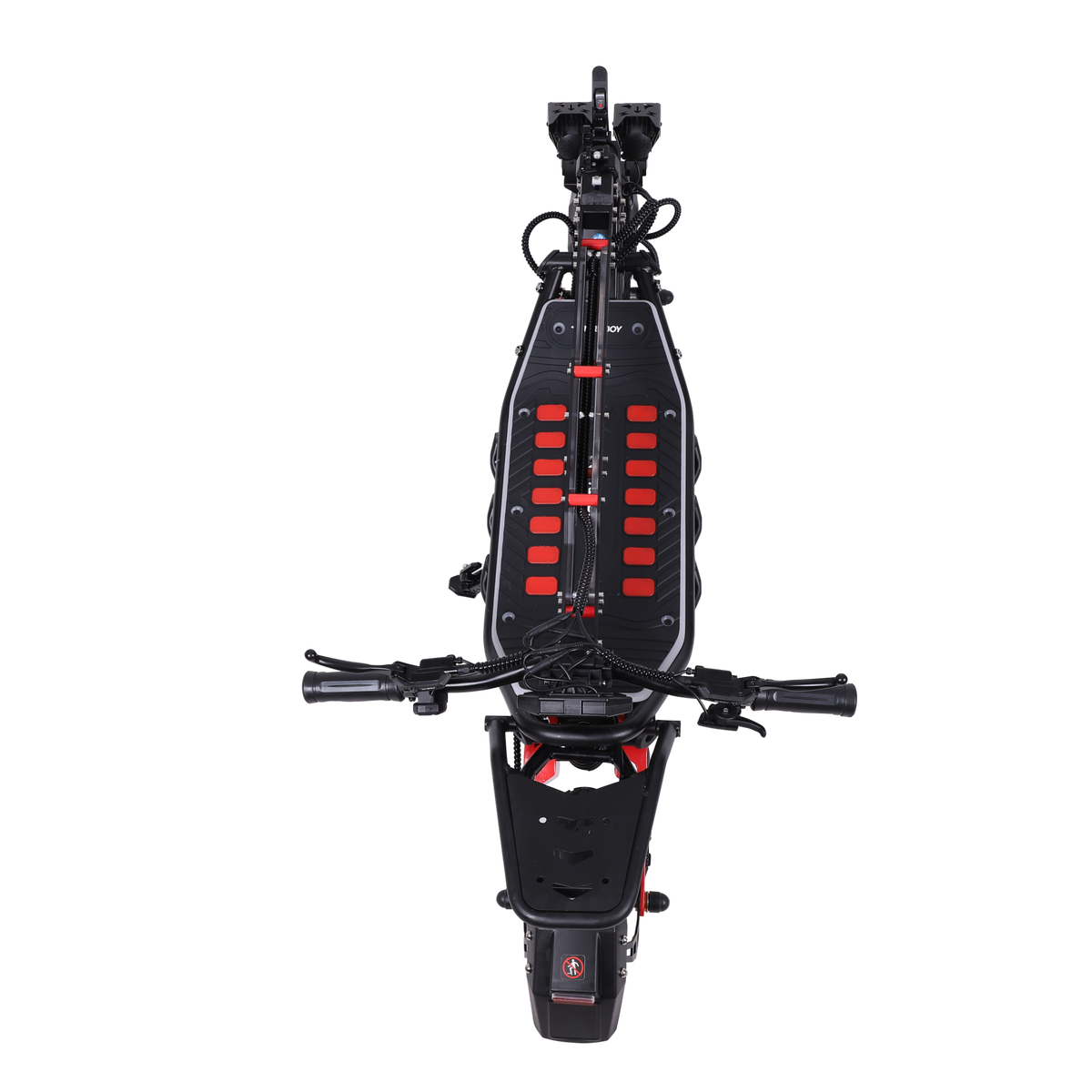 FREEBOY H10 electric scooter folded top view on white background