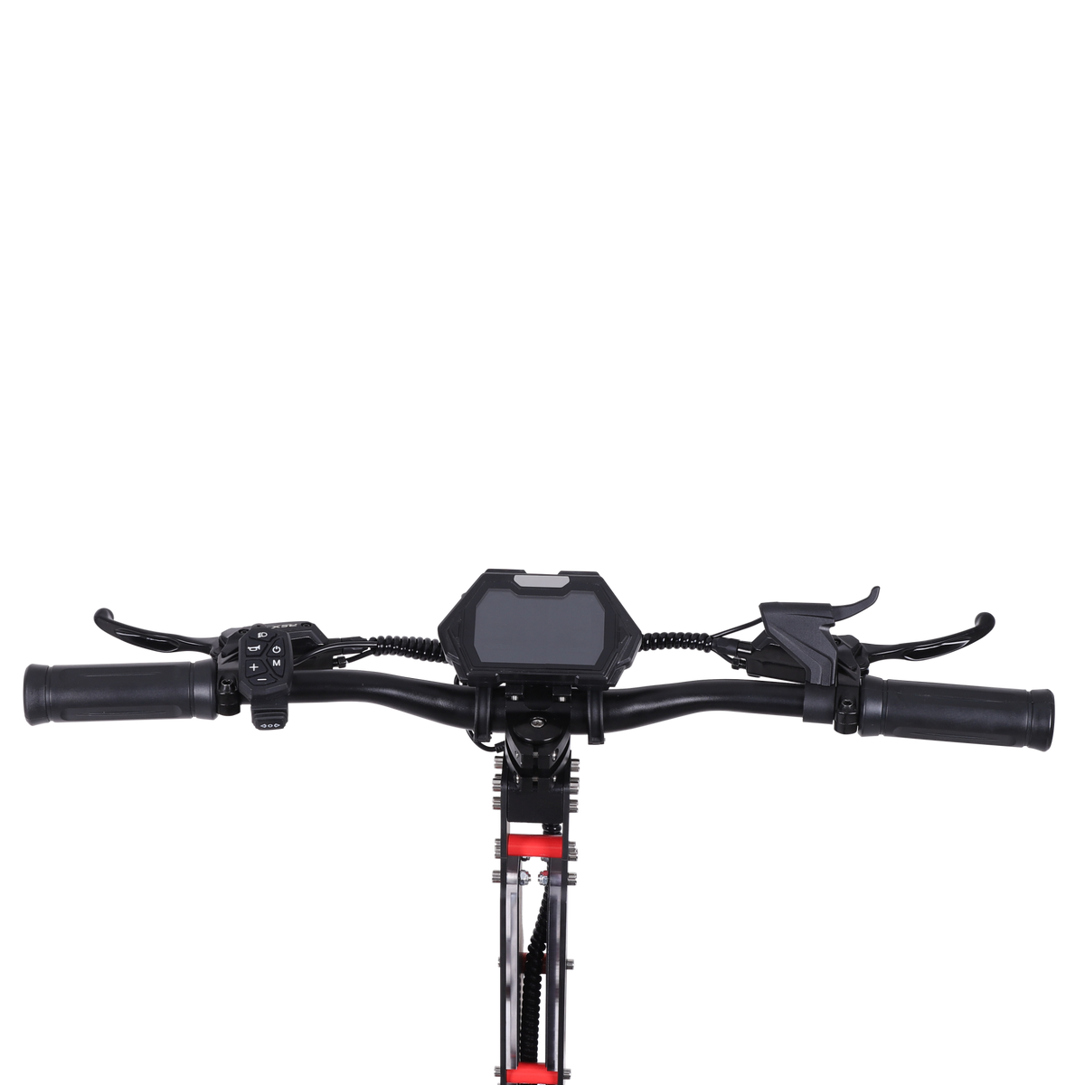 FREEBOY H10 electric scooter rear rack and wheel detail on white background
