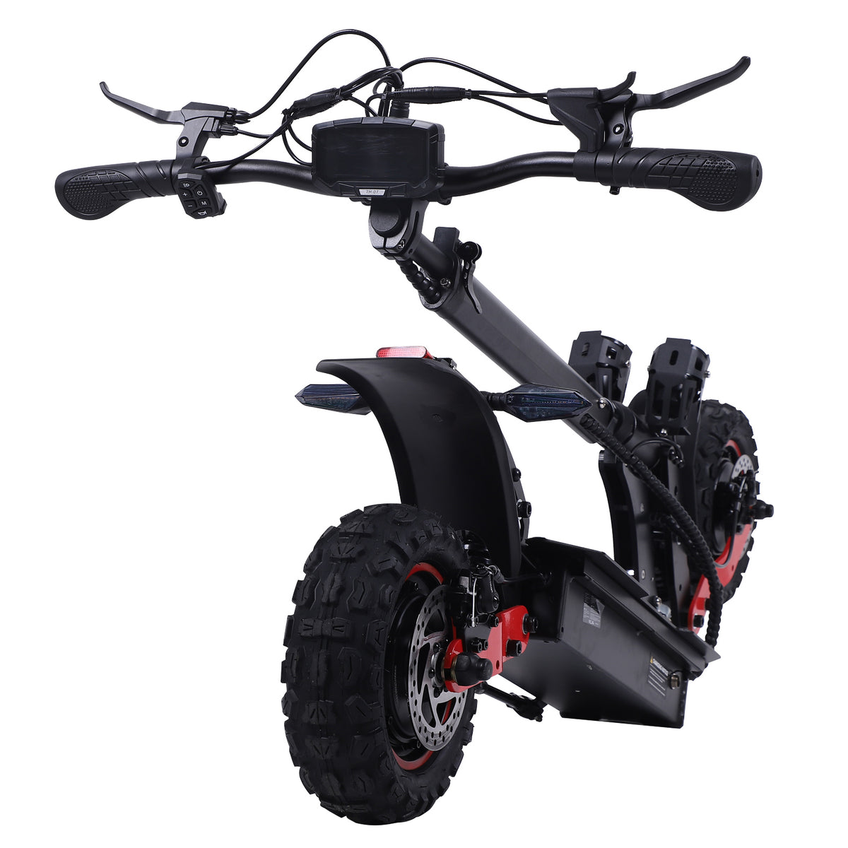 FREEBOY H6 electric scooter folded configuration detail on white background