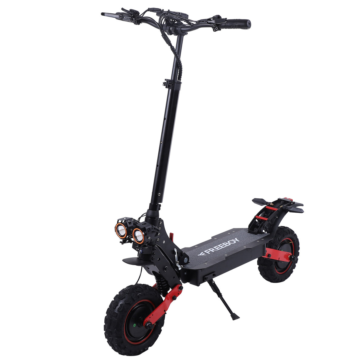 FREEBOY H6 electric scooter angled side view on white background