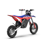RFN Warrior Youth SX-E2 electric dirt bike rear three-quarter view