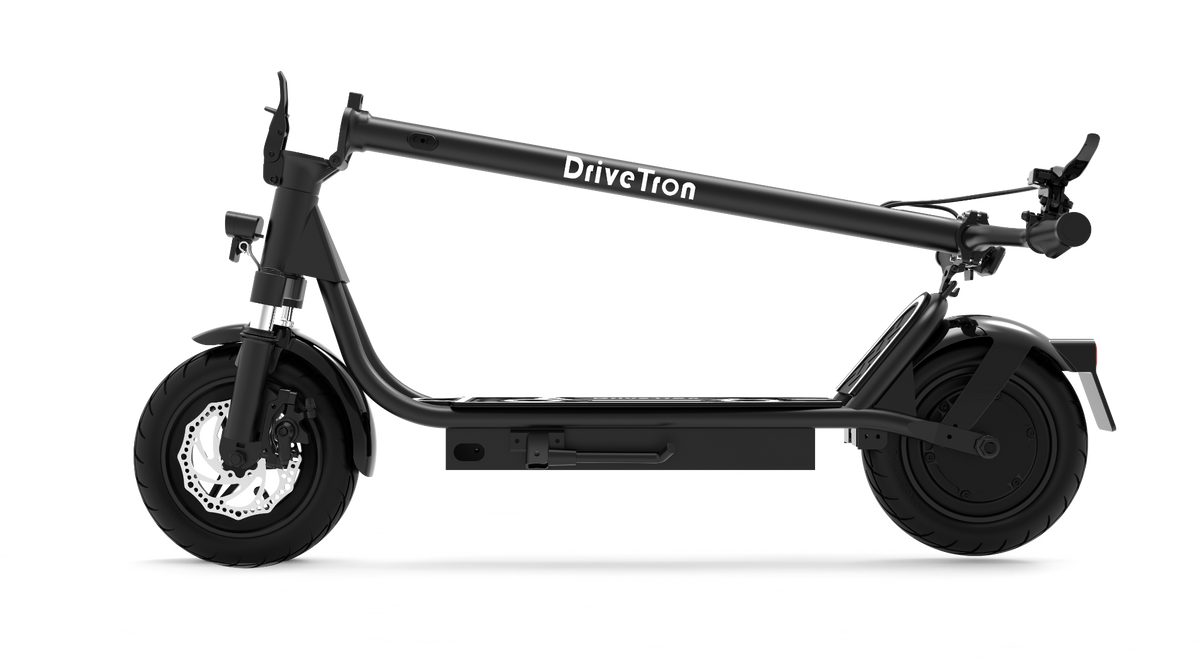 DriveTron DT01 electric scooter in black — detail 7