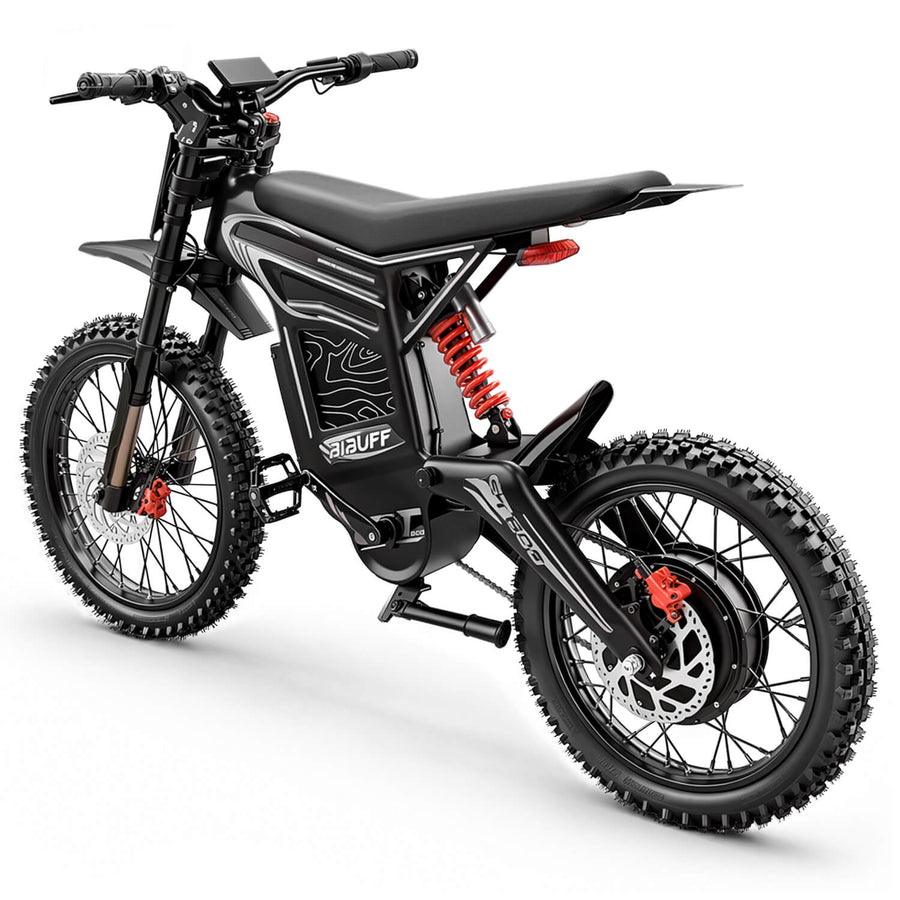 BIBUFF GT600 electric dirt bike black — official product view