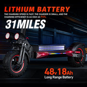 FREEBOY J11MAX Foldable Electric Scooter — 1200W · 48V 18Ah · Standard finish — image 2