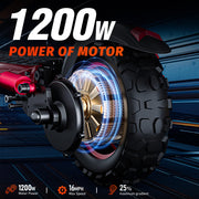 FREEBOY J11MAX Foldable Electric Scooter — 1200W · 48V 18Ah · Standard finish — image 3
